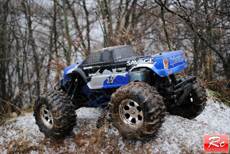 HPI Savage 3.5 на вершине горы